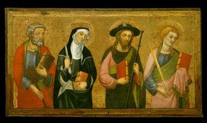 Saint Peter, Saint Claire, Saint James the Great og Saint John the Evangelist